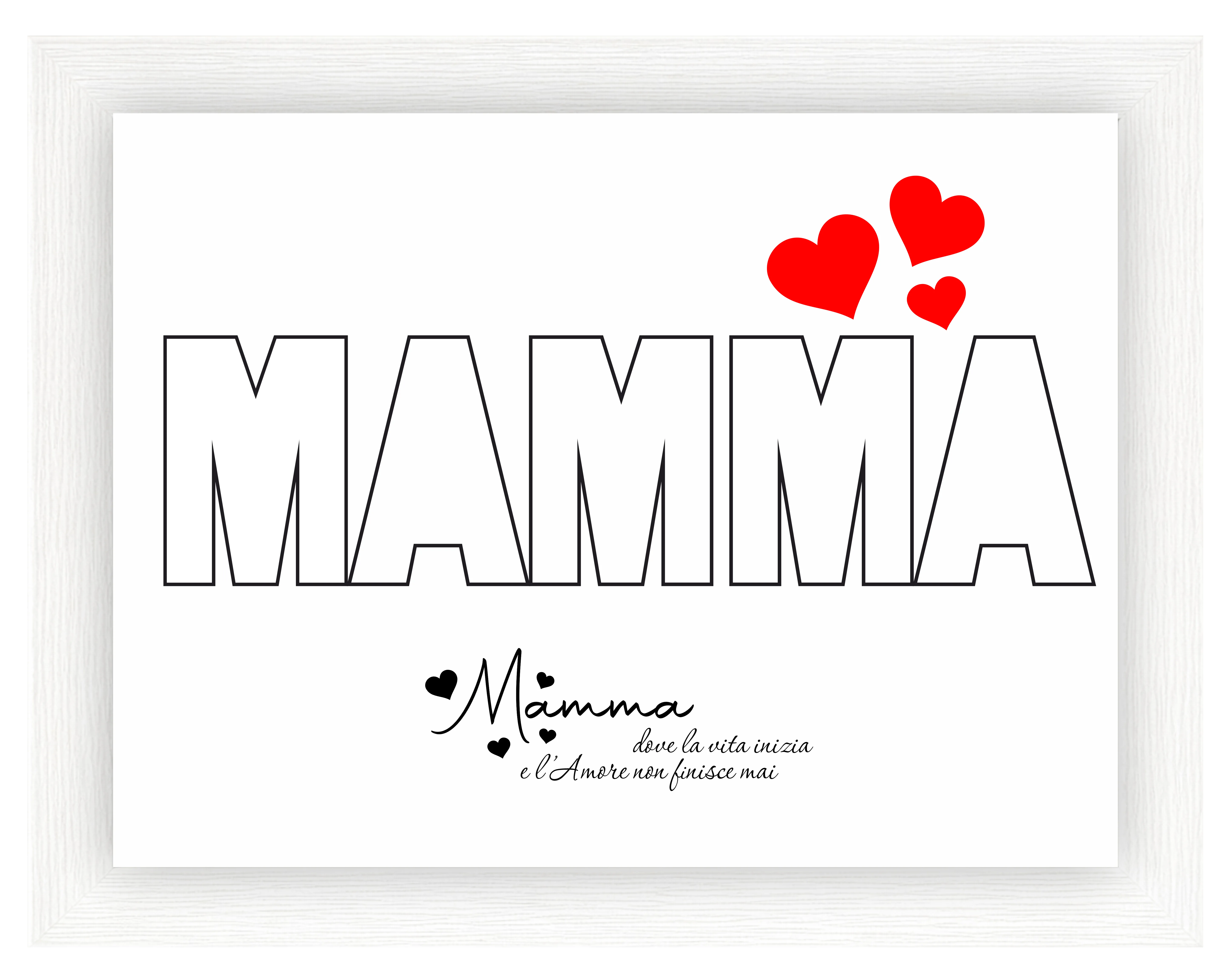 Cornice Mamma - bianca
